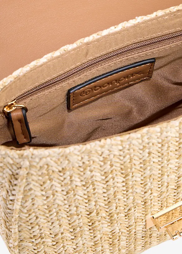 Skulderveske i str&aring;look, bonprix