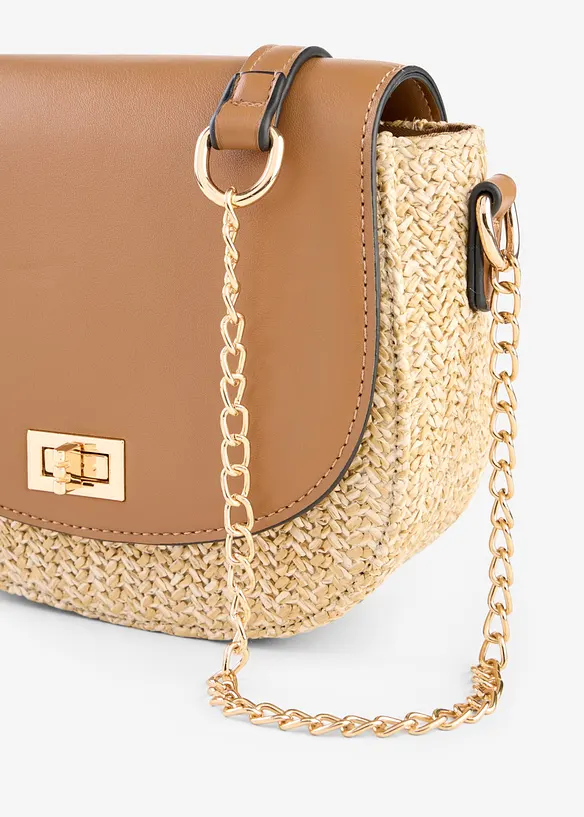 Skulderveske i str&aring;look, bonprix