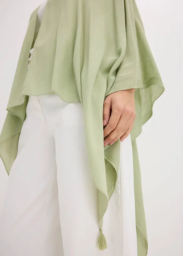 Lett sommerponcho i 100% viskose, bonprix