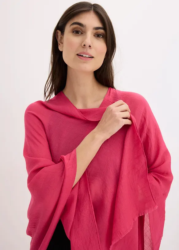 Poncho med vaflet detalj, bonprix