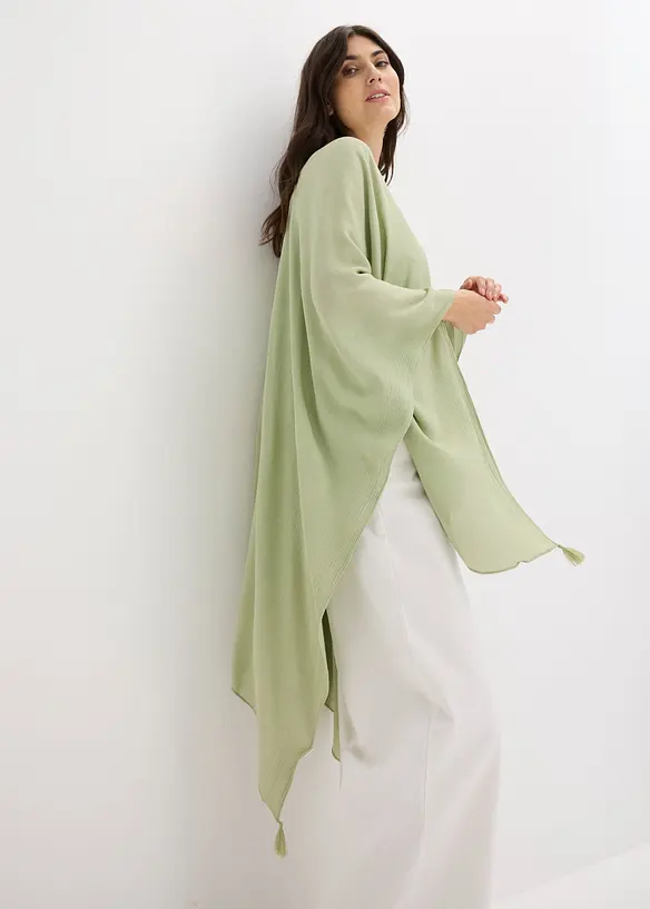 Lett sommerponcho i 100% viskose, bonprix