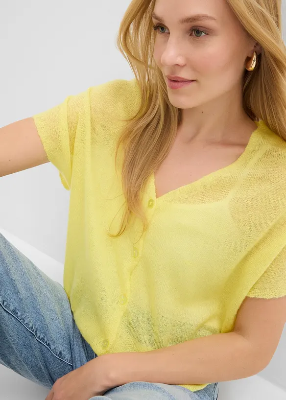 Kortermed, oversized cardigan, bonprix