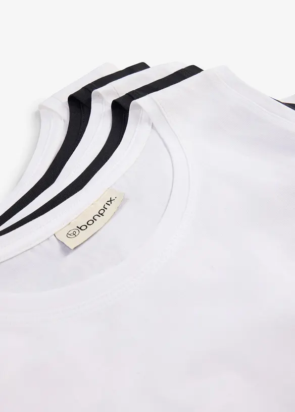 Singlet med &oslash;kologisk bomull (5-pack), bonprix