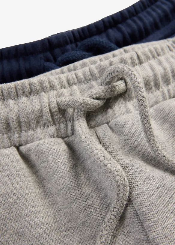 Sweatbermuda med &oslash;kologisk bomull (2-pack), bonprix
