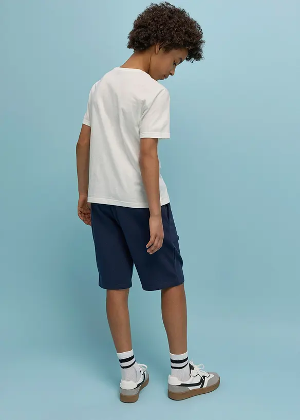 T-skjorte og sweat-bermudashorts av 100% &oslash;kologisk bomull (sett i 2 deler), bonprix