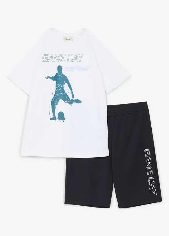 T-skjorte og bermudashorts, hurtigt&oslash;rkende (2-delt sett), bonprix