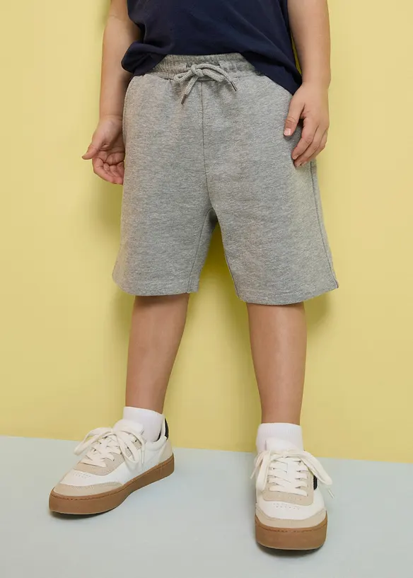 Sweatbermuda med &oslash;kologisk bomull (2-pack), bonprix