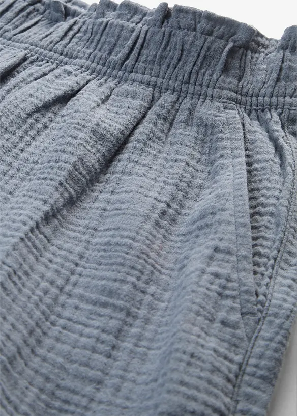 Musselin-shorts i 100% bomull, bonprix