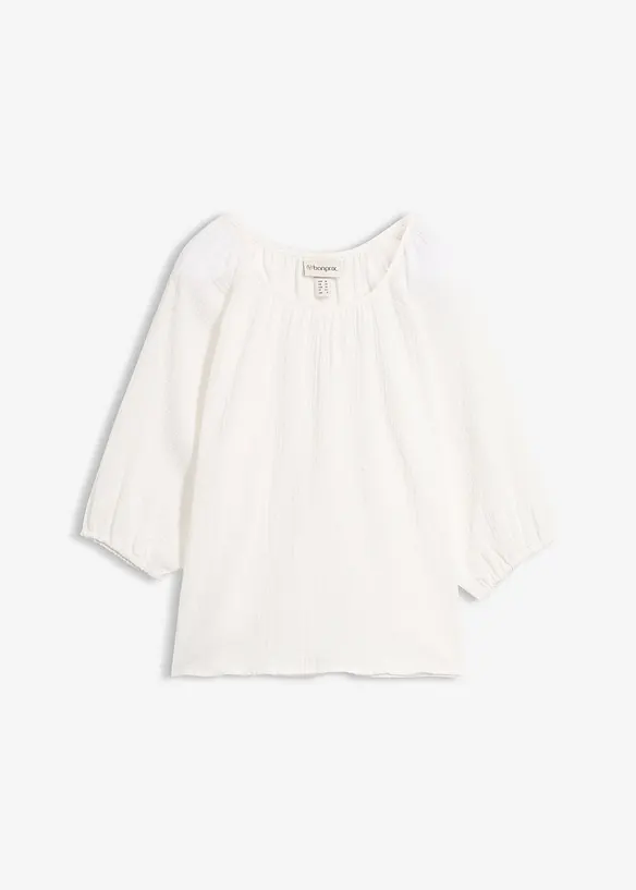 Musselin-tunika av 100% bomull, bonprix