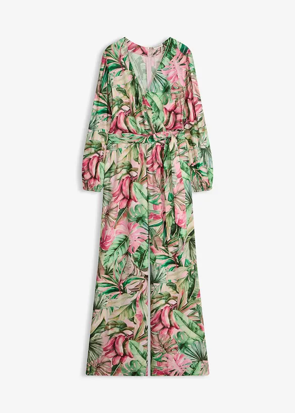 Jumpsuit med dyp utringning, bonprix