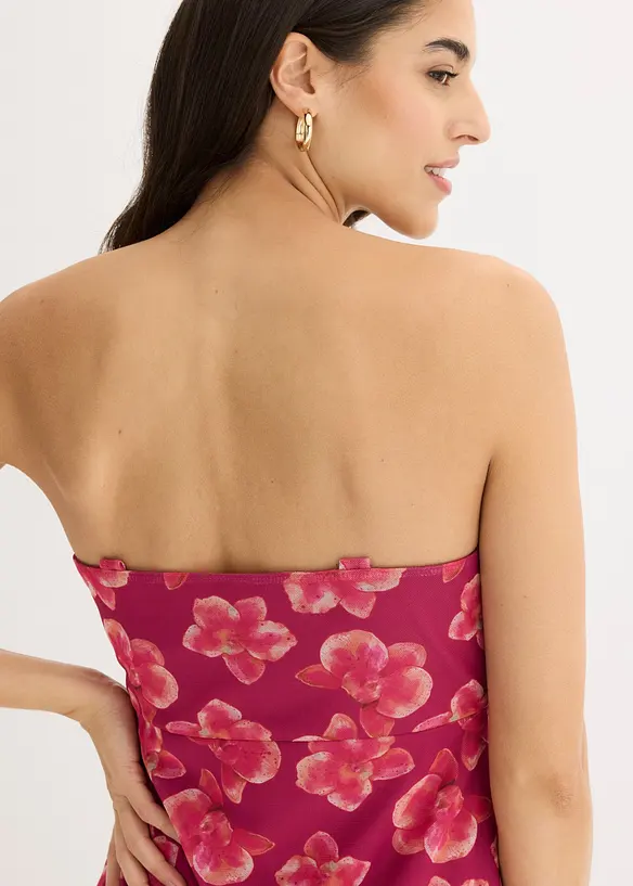 Maxikjole med mesh, bonprix