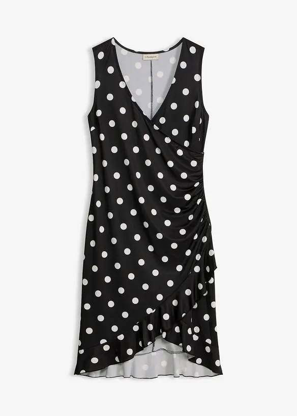 Jerseykjole med dyp utringning, bonprix