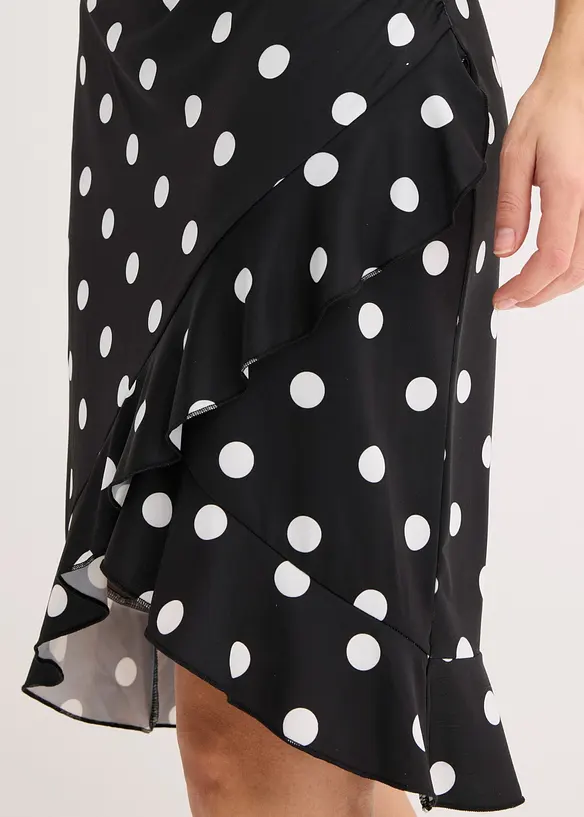 Jerseykjole med dyp utringning, bonprix