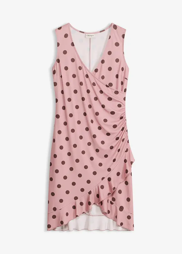 Jerseykjole med dyp utringning, bonprix