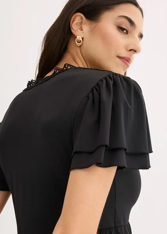 Topp med blonder, bonprix