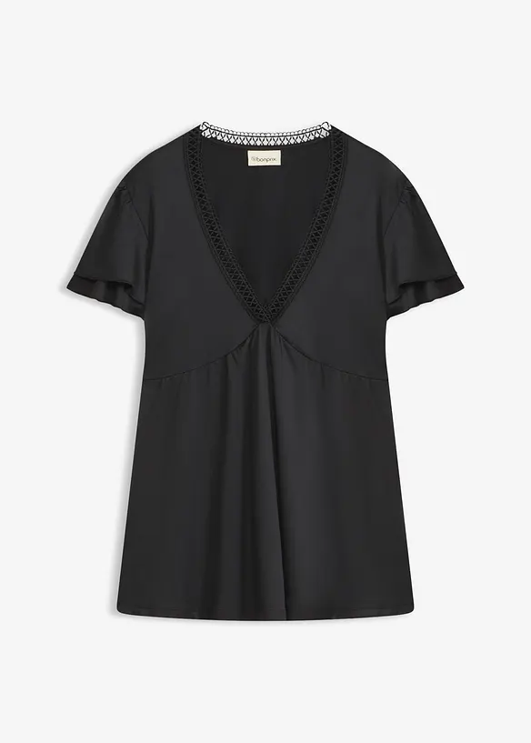 Topp med blonder, bonprix