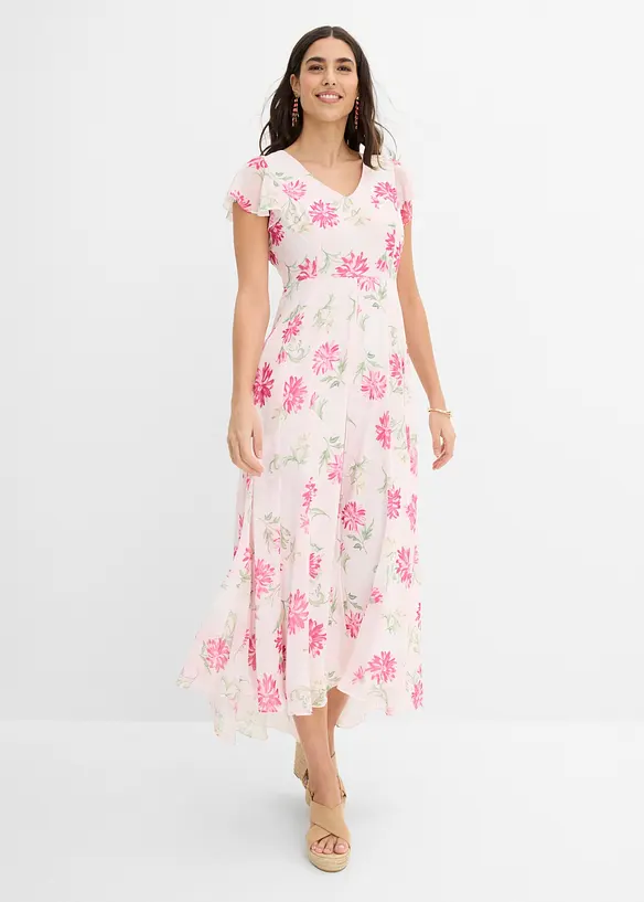 Jumpsuit med V-hals, bonprix