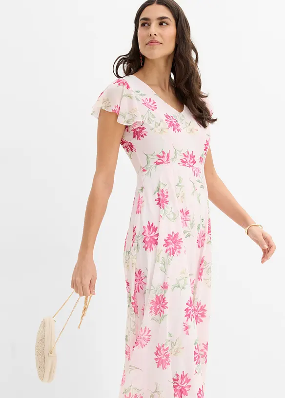 Jumpsuit med V-hals, bonprix