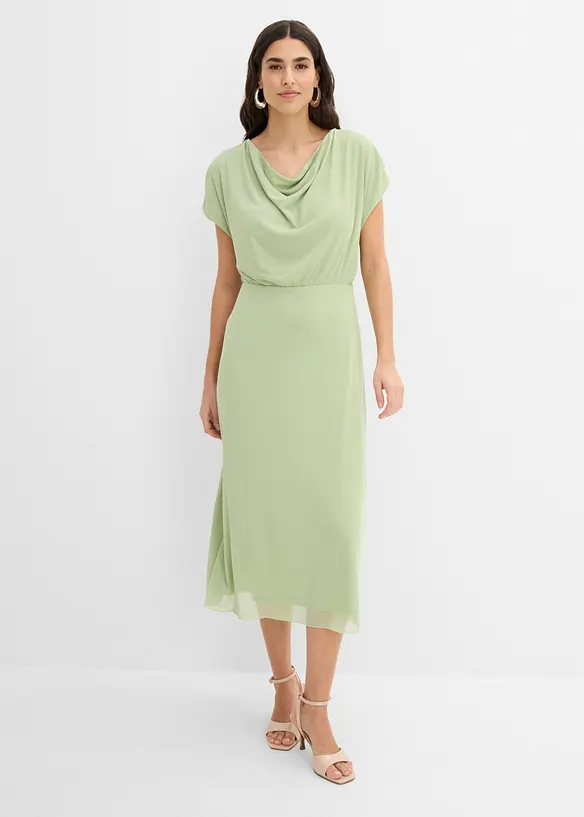 Jerseykjole i myk mesh, bonprix