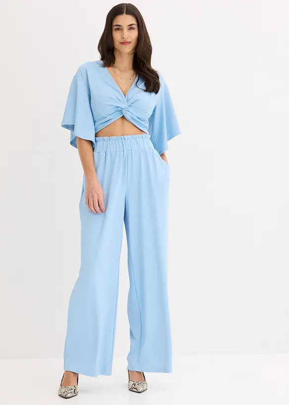 High-Waist-jerseybukse, bonprix