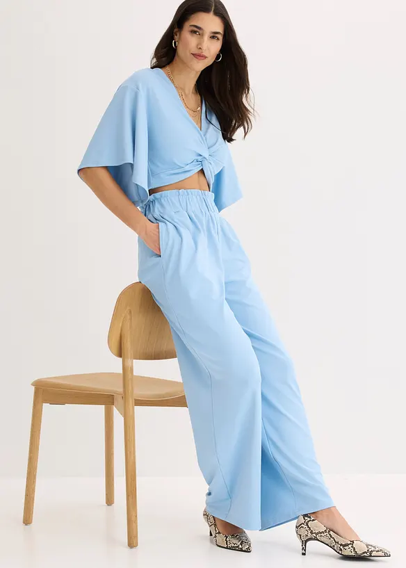 High-Waist-jerseybukse, bonprix