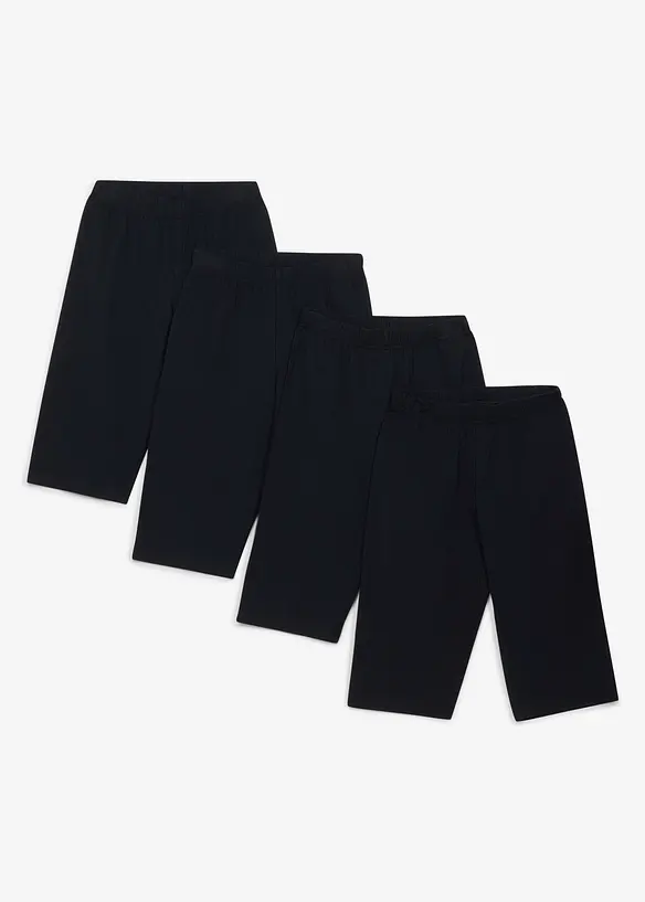 Sykkelbukse i &oslash;kologisk bomull med elastan (2-pack), bonprix