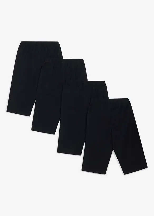 Sykkelbukse i &oslash;kologisk bomull med elastan (2-pack), bonprix