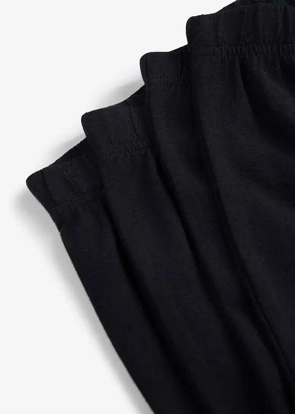 Sykkelbukse i &oslash;kologisk bomull med elastan (2-pack), bonprix