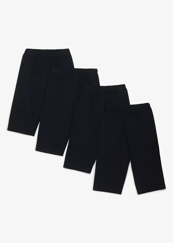 Sykkelbukse i &oslash;kologisk bomull med elastan (2-pack), bonprix