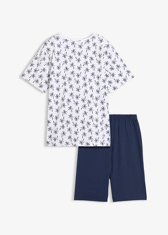 Kort pyjamas av 100% bomull 2-delt sett, bonprix