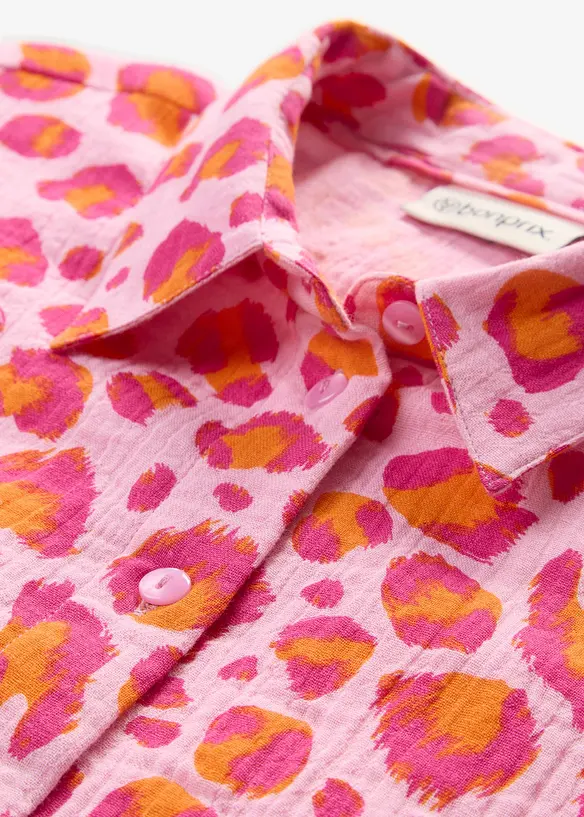 Bluse av luftig musselin, bonprix