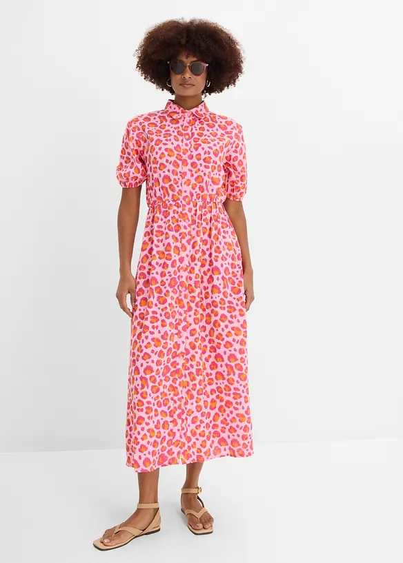 Skjortekjole i lett musselin, bonprix