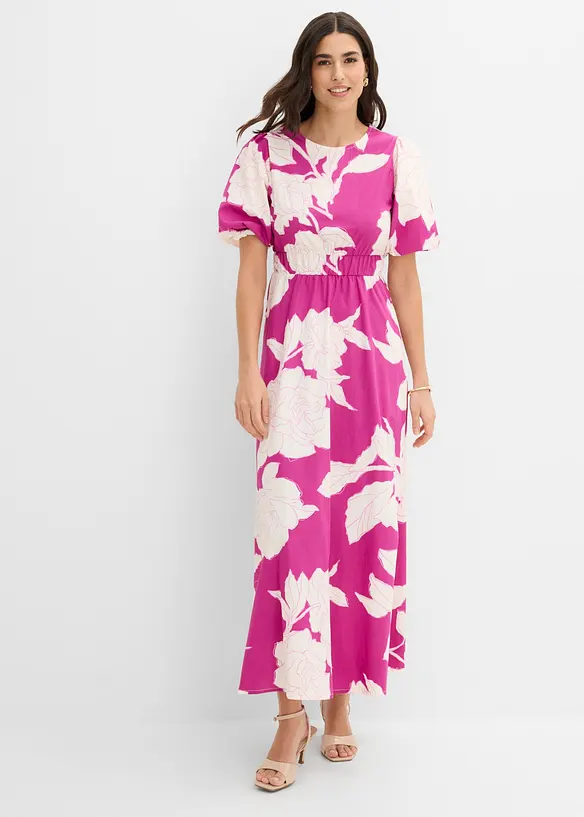 Maxikjole i 100% bomull, bonprix