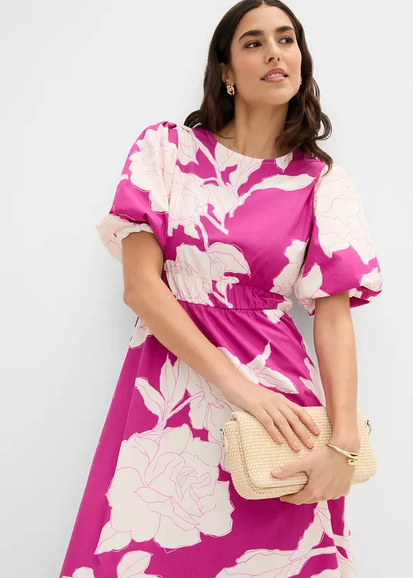 Maxikjole i 100% bomull, bonprix