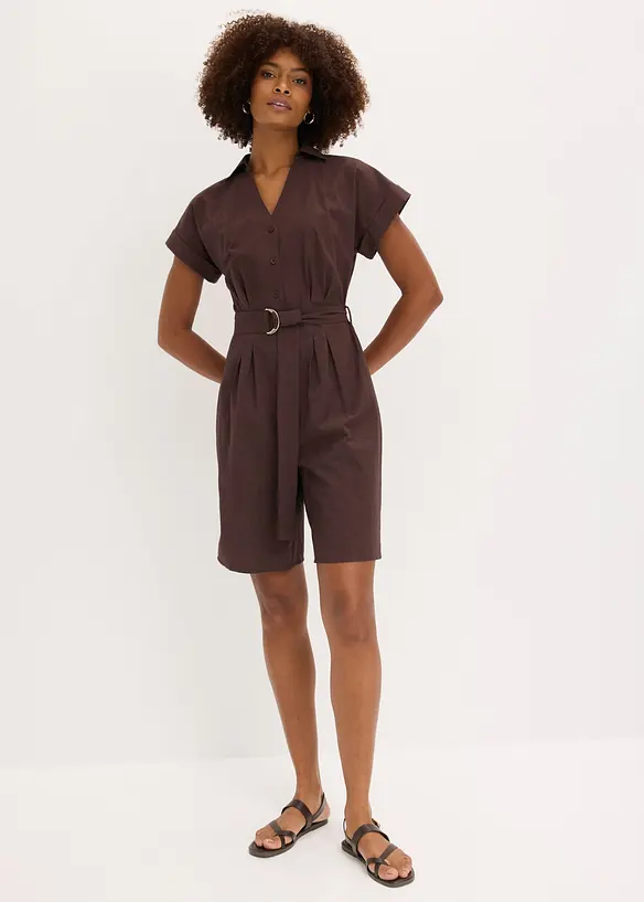 Jumpsuit med knytebelte, bonprix
