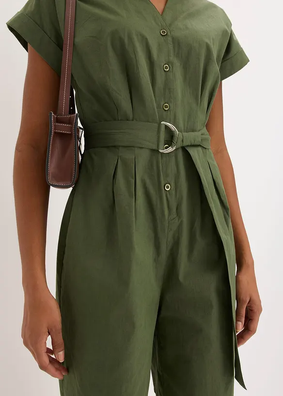 Jumpsuit med knytebelte, bonprix