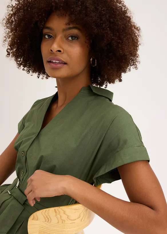 Jumpsuit med knytebelte, bonprix