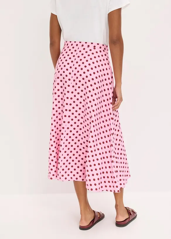 Midiskj&oslash;rt i viskoseblanding med pent fall, bonprix