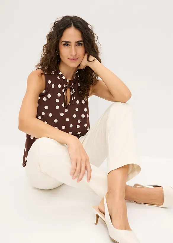 Jerseytopp i viskoseblanding, bonprix