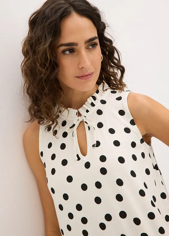 Jerseytopp i viskoseblanding, bonprix