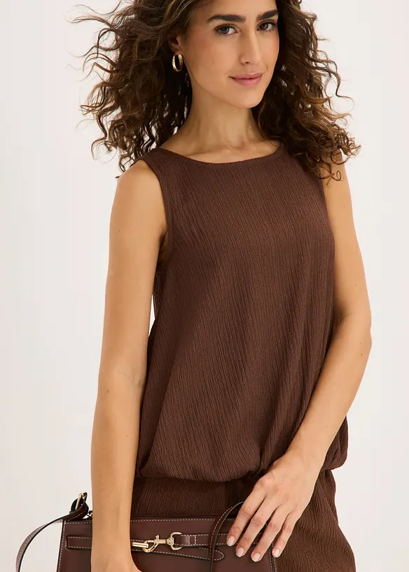 Topp i strukturert krepp, bonprix