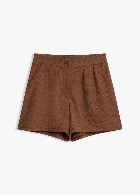 Chinos shorts i strukturert krepp, bonprix