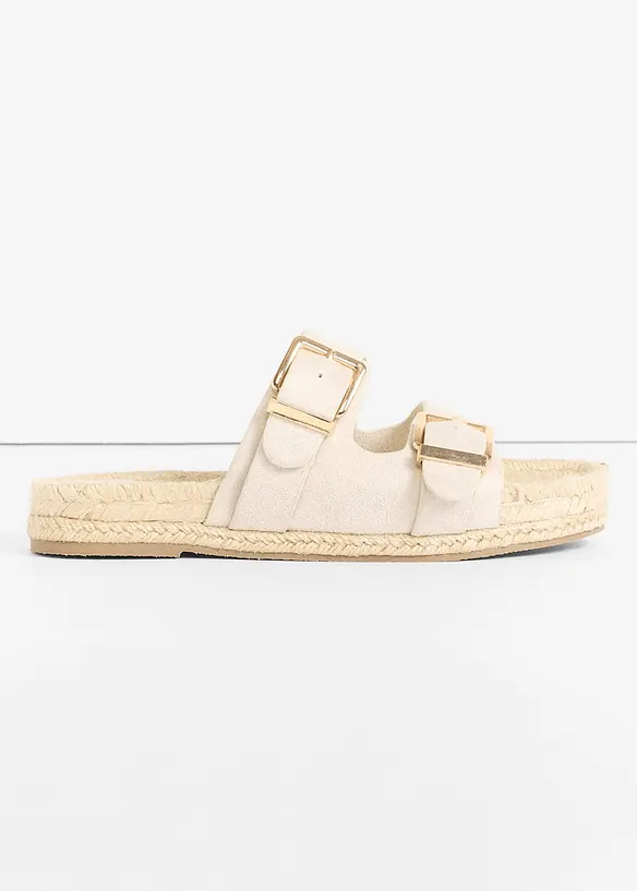 Slip in-sandaler i baststil, bonprix