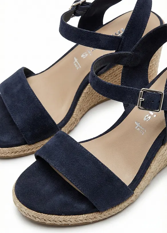 Kilesandaler i baststil fra Tamaris, Tamaris