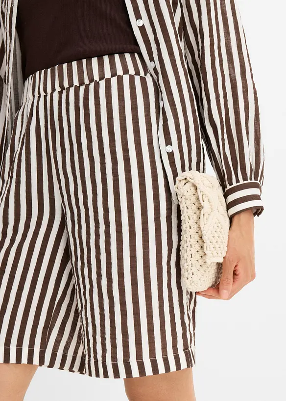 Musselin-shorts i 100% bomull, bonprix