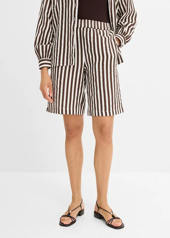 Musselin-shorts i 100% bomull, bonprix