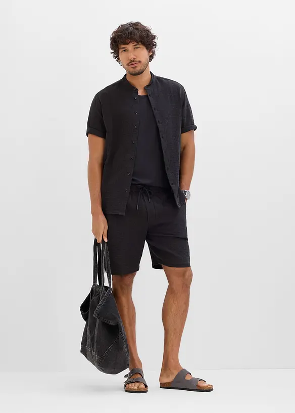 Musselinshorts og skjorte (2-delt sett), bonprix