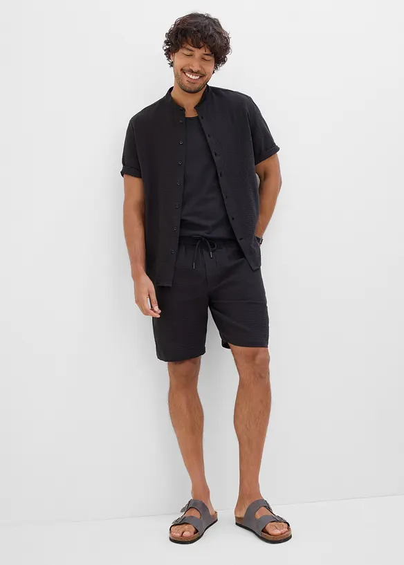 Musselinshorts og skjorte (2-delt sett), bonprix