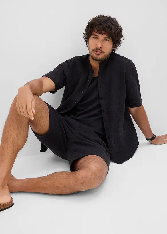 Musselinshorts og skjorte (2-delt sett), bonprix