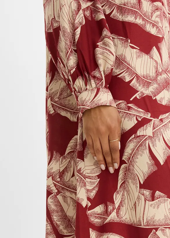 Kjole i kaftanstil og viskose med pent fall, bonprix